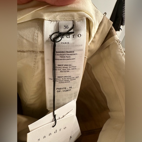 SANDRO PARIS BEIGE PANTS - Picture 9 of 10